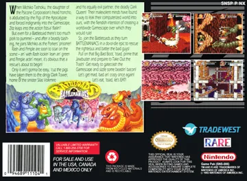 Battletoads in Battlemaniacs (USA) (Beta) box cover back